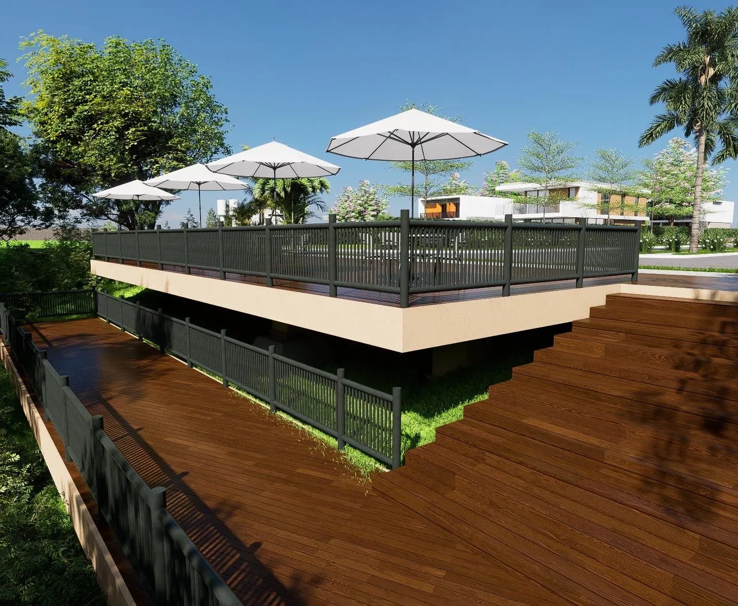 Mirante com deck