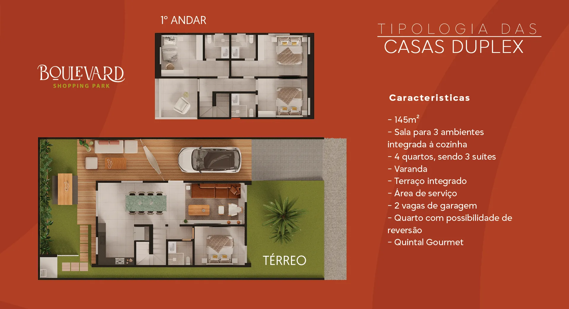 Planta Casa Tipo 2 - Duplex